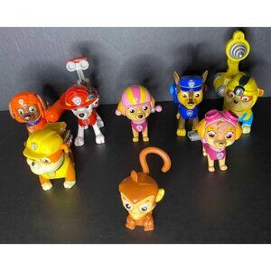 Lot of PAW Patrol Dino Rescue Marshall Rocky Skye Zuma Rubble Mandy Toys Figures